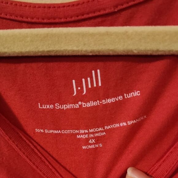J.jill 4X New Warm Orangie Red Women's Top - Picture 2 of 4